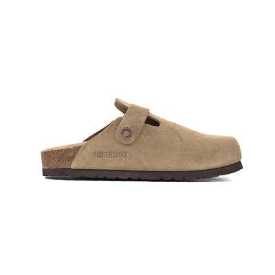 Birkenstock Boston Soft Footbed Suede Leather Taupe 0560773