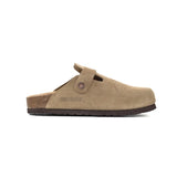 Birkenstock Boston Soft Footbed Suede Leather Taupe 0560773