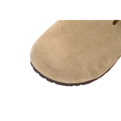 Birkenstock Boston Soft Footbed Suede Leather Taupe 0560773