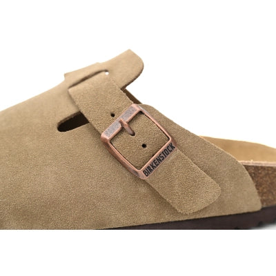 Birkenstock Boston Soft Footbed Suede Leather Taupe 0560773