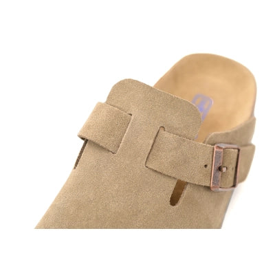 Birkenstock Boston Soft Footbed Suede Leather Taupe 0560773