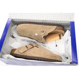 Birkenstock Boston Soft Footbed Suede Leather Taupe 0560773
