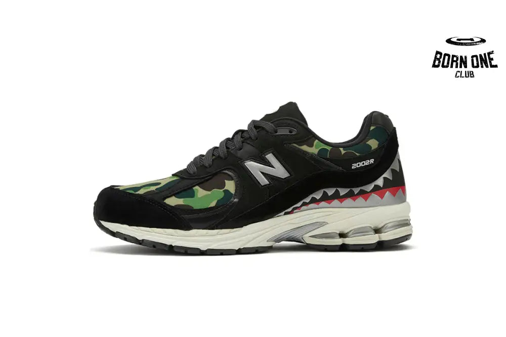 New Balance 2002R Bape Green Camo M2002RBF