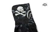 Bape x Neighborhood Split Camo Shark Full Zip Moletom