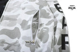 Bape x Neighborhood Split Camo Shark Full Zip Moletom