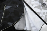 Bape x Neighborhood Split Camo Shark Full Zip Moletom