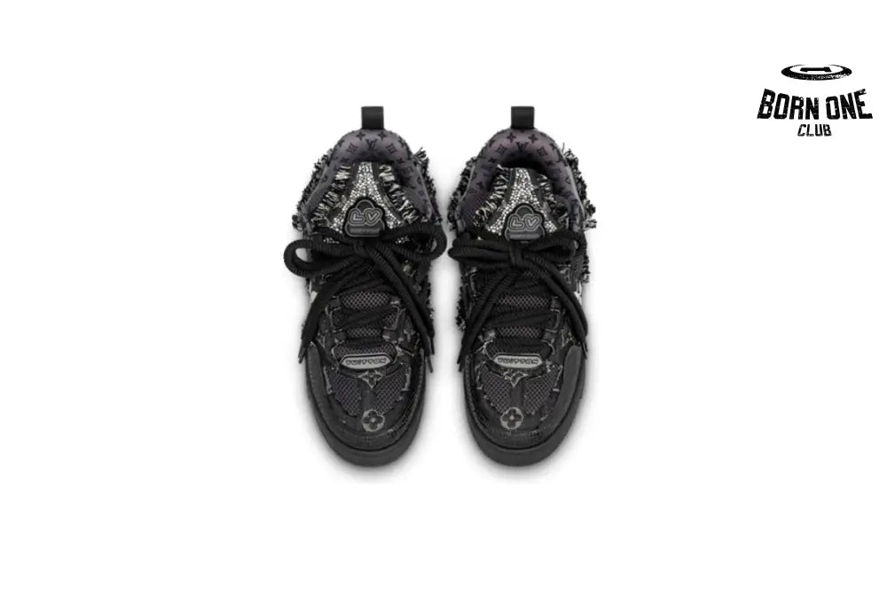 Louis Vuitton LV Skate Trainer Black Swarovski Monogran 1ABMHV