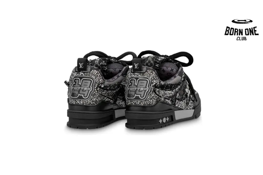 Louis Vuitton LV Skate Trainer Black Swarovski Monogran 1ABMHV