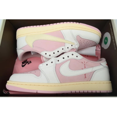 Air Jordan 1 Low OG x Travis Scott White Pink DM7866-600