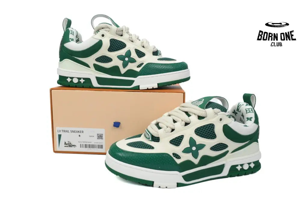 Louis Vuitton LV Skate Sneaker Green White 1AC520