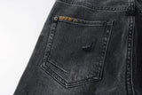 Calça Jeans Ksubi Preta Patches Bordados