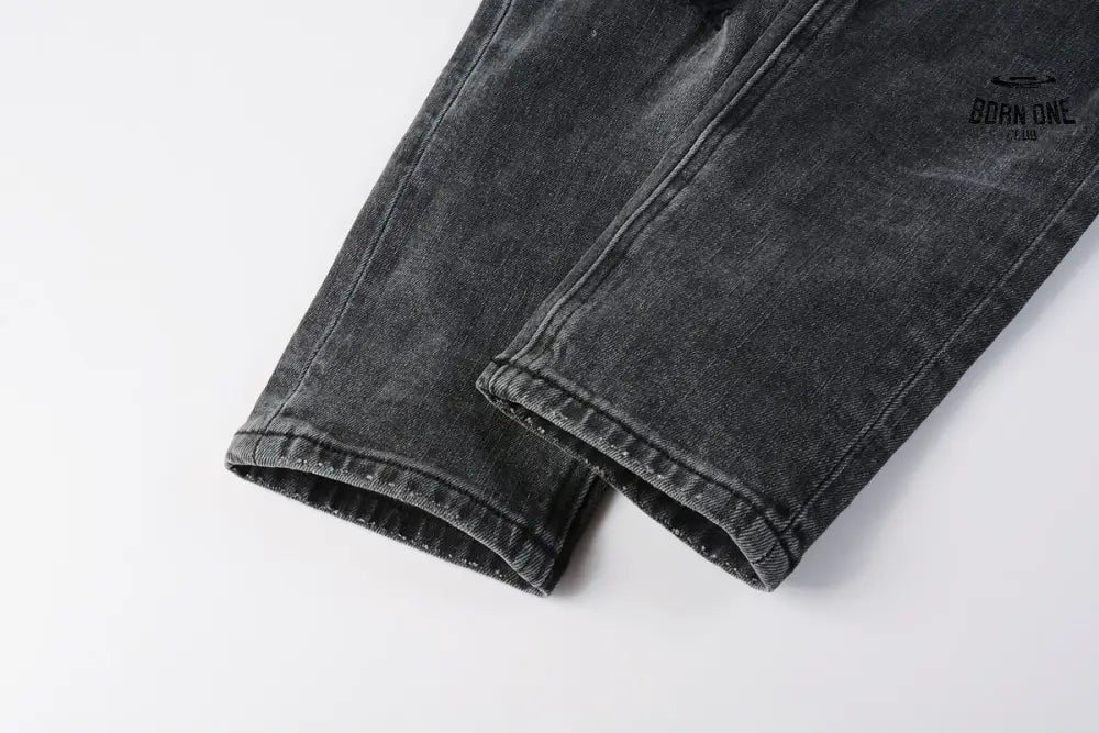 Calça Jeans Ksubi Preta Patches Bordados