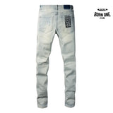 Calça Jeans Ksubi Azul Claro Joelho Rasgado