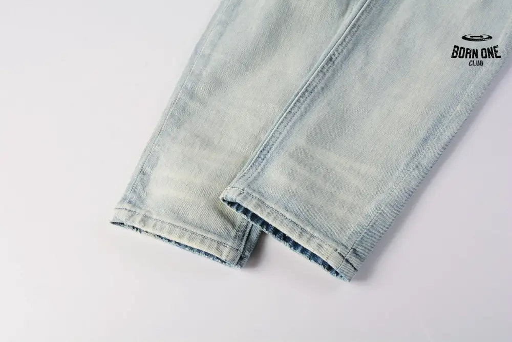 Calça Jeans Ksubi Azul Claro Joelho Rasgado