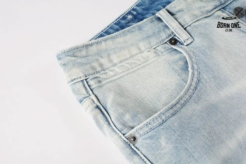 Calça Jeans Ksubi Azul Claro Joelho Rasgado