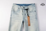Calça Jeans Ksubi Azul Claro Joelho Rasgado
