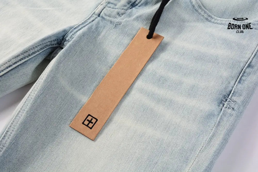 Calça Jeans Ksubi Azul Claro Joelho Rasgado