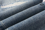 Calça Jeans Ksubi Azul Claro Patches Estampados