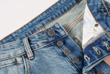 Calça Jeans Ksubi Azul Claro Patches Estampados