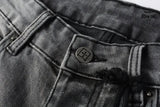 Calça Jeans Ksubi Cinza Patches Vermelhos