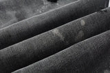 Calça Jeans Ksubi Cinza Patches Vermelhos