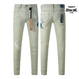 Calça Jeans Ksubi Verde Claro Pintada