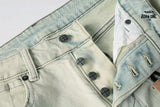 Calça Jeans Ksubi Verde Claro Pintada