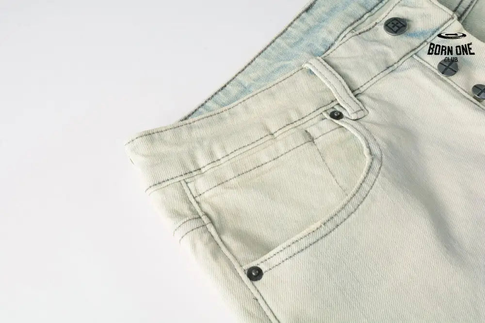 Calça Jeans Ksubi Verde Claro Pintada