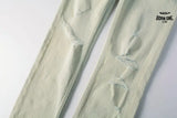 Calça Jeans Ksubi Verde Claro Pintada