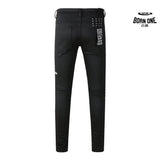 Calça Jeans Ksubi Preta Logo Bordado