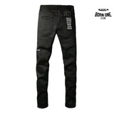 Calça Jeans Ksubi Preta Logo Bordado