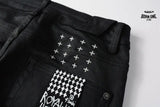Calça Jeans Ksubi Preta Logo Bordado