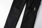Calça Jeans Ksubi Preta Logo Bordado