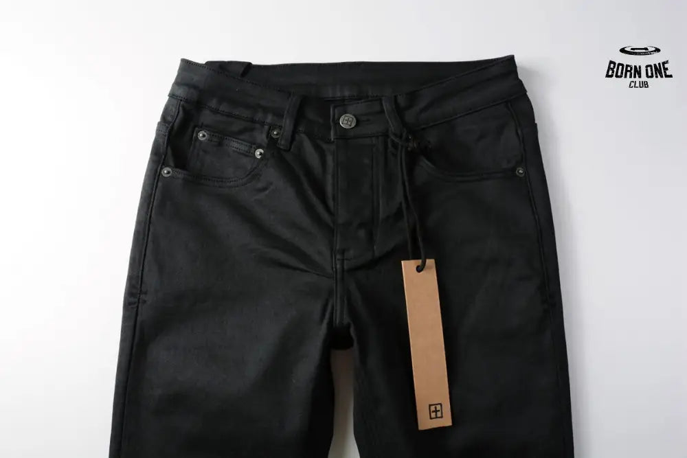 Calça Jeans Ksubi Preta Logo Bordado