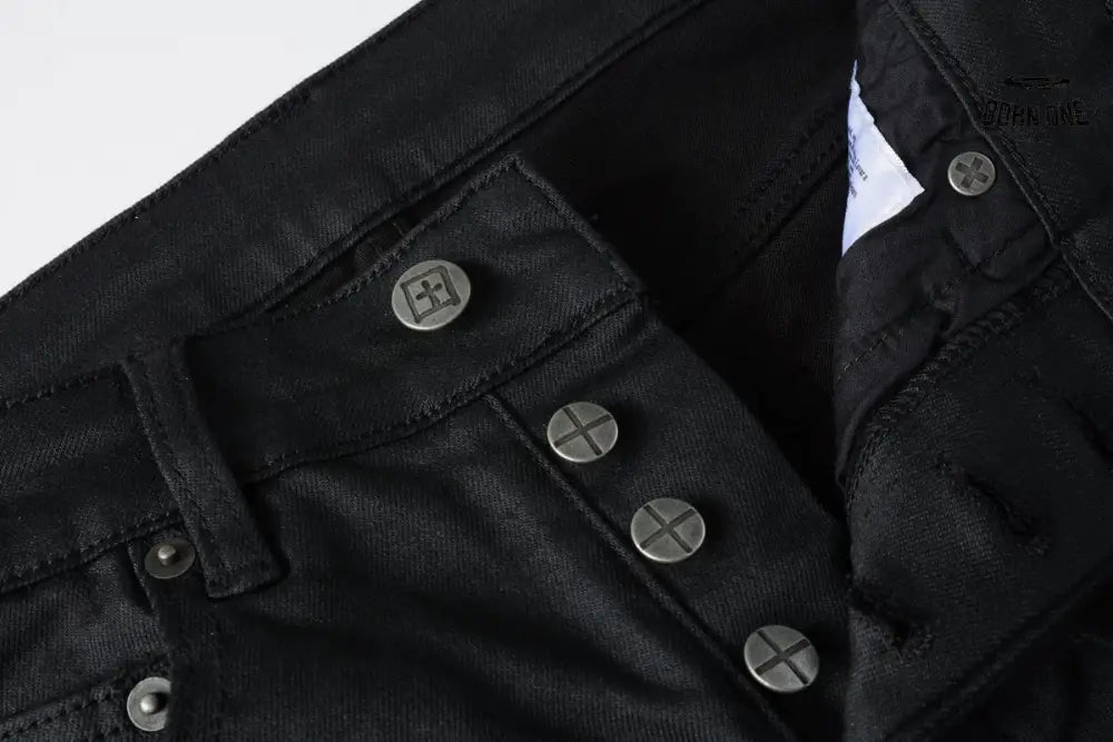 Calça Jeans Ksubi Preta Logo Bordado