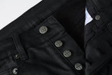 Calça Jeans Ksubi Preta Logo Bordado