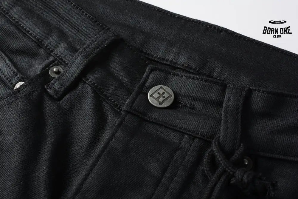 Calça Jeans Ksubi Preta Logo Bordado