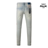 Calça Jeans Ksubi Bege Claro Lavada