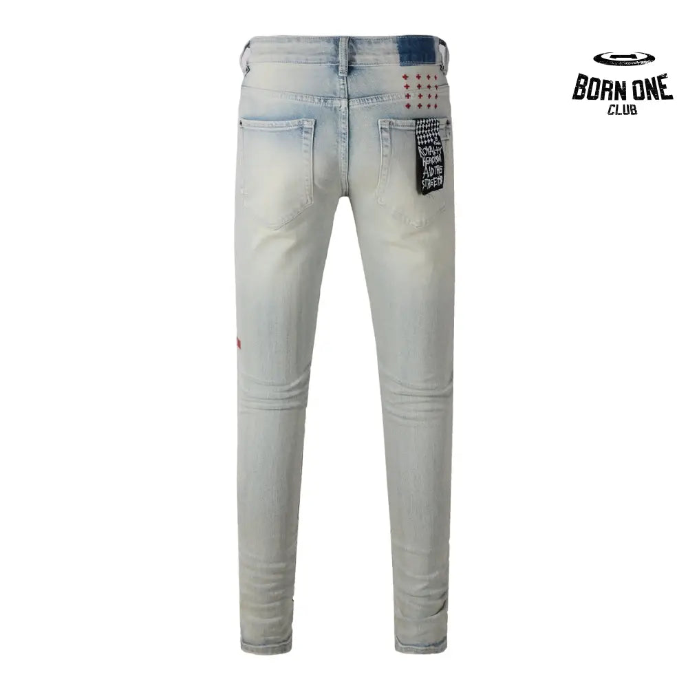 Calça Jeans Ksubi Bege Claro Lavada