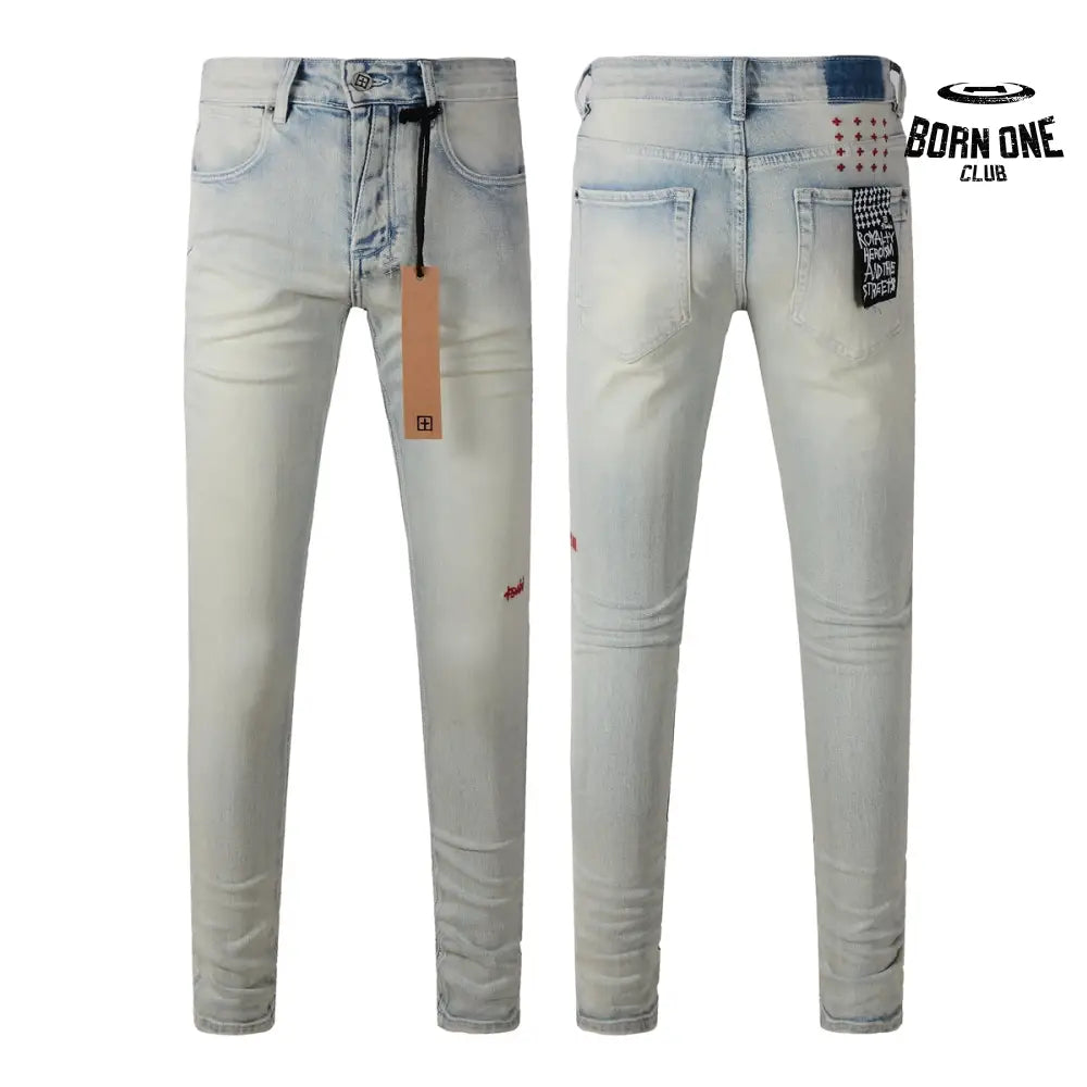 Calça Jeans Ksubi Bege Claro Lavada