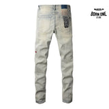 Calça Jeans Ksubi Bege Claro Lavada