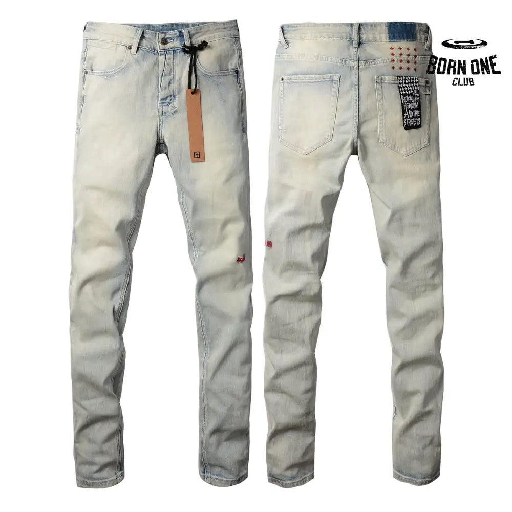 Calça Jeans Ksubi Bege Claro Lavada