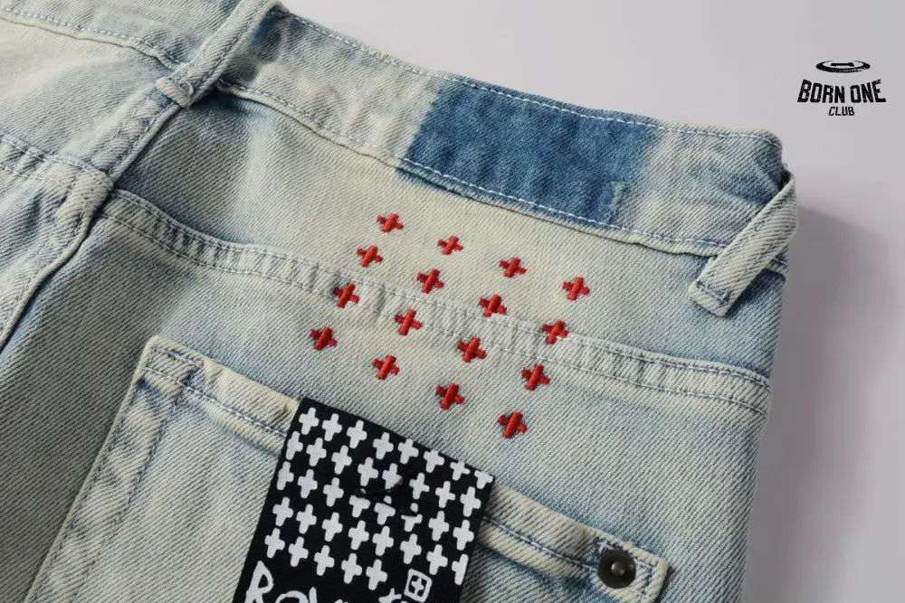 Calça Jeans Ksubi Bege Claro Lavada