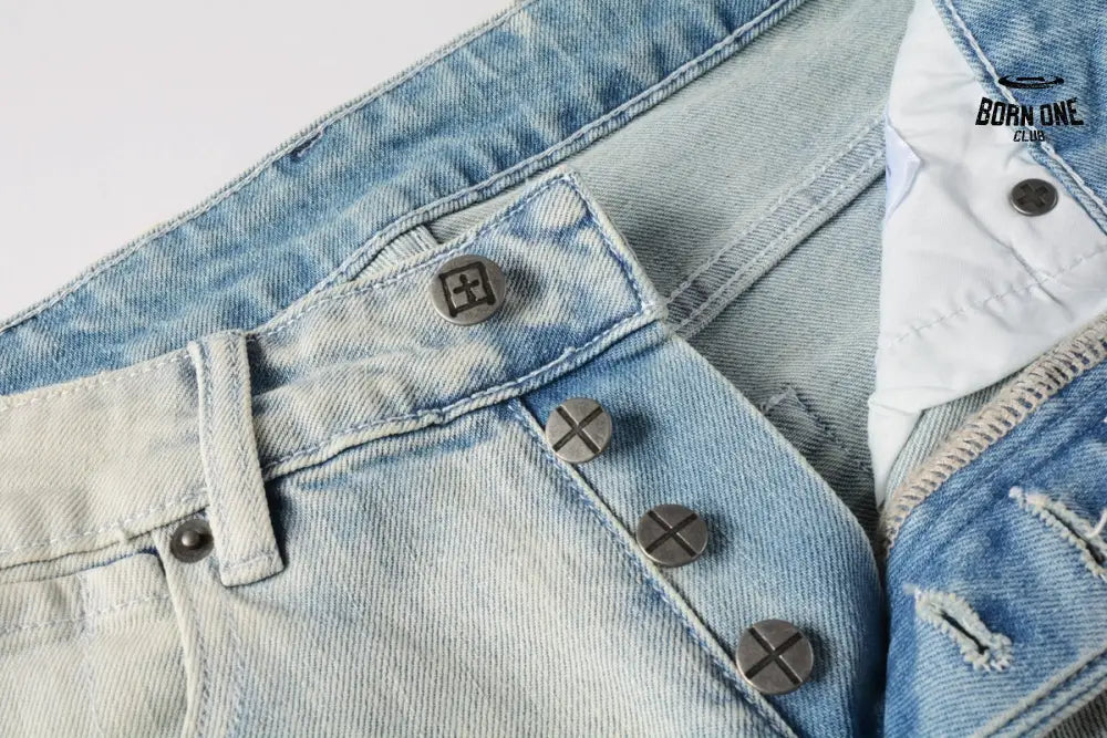 Calça Jeans Ksubi Bege Claro Lavada