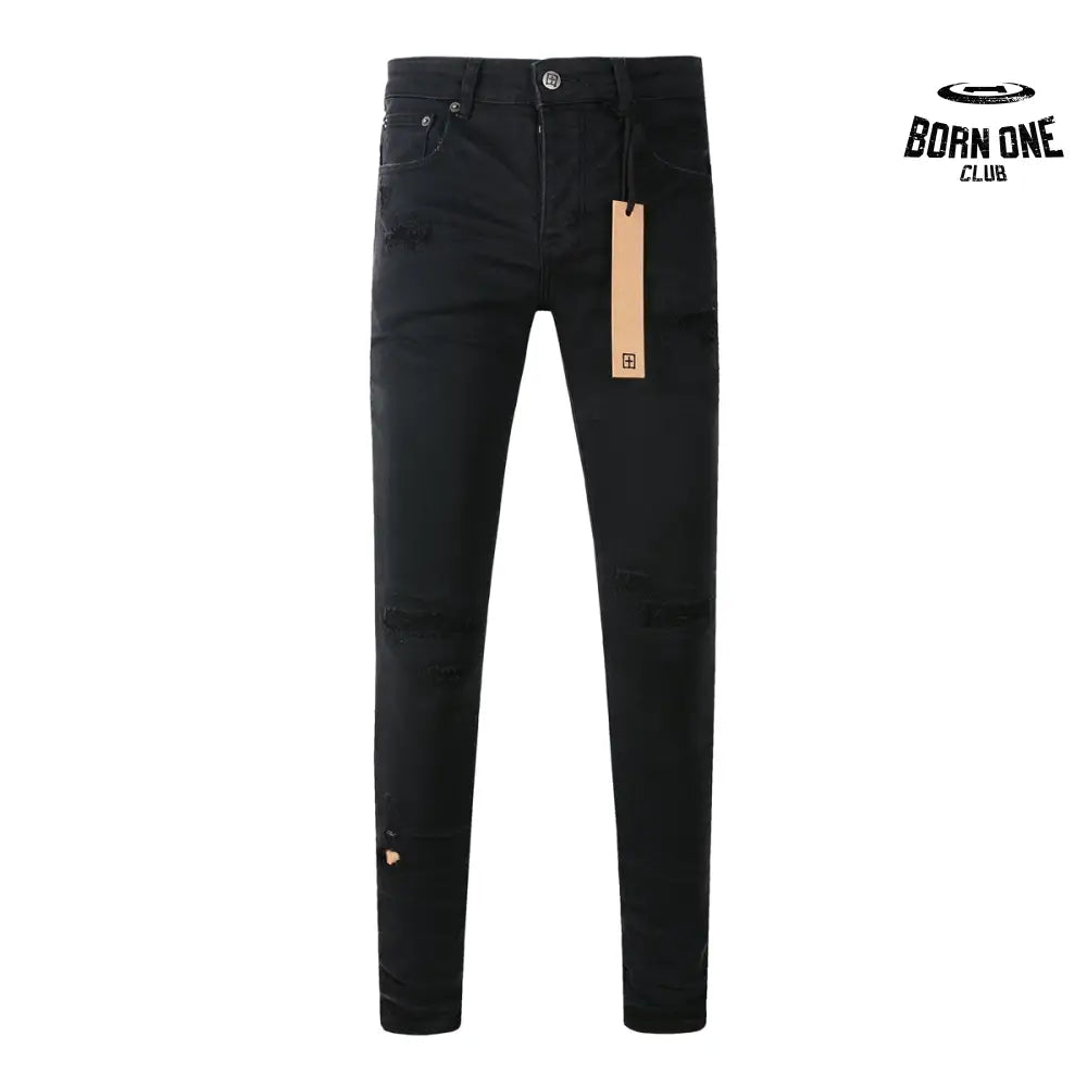 Calça Jeans Ksubi Preta Detalhe Destroyed