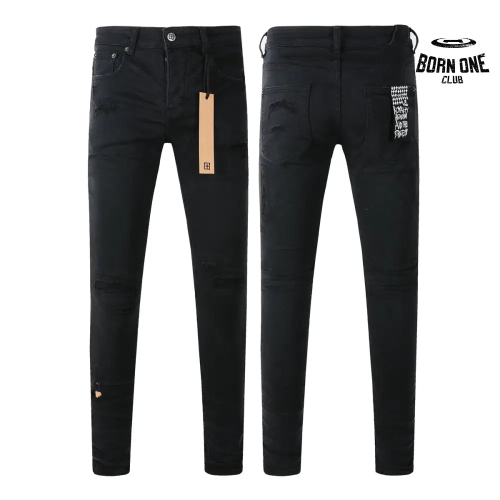 Calça Jeans Ksubi Preta Detalhe Destroyed