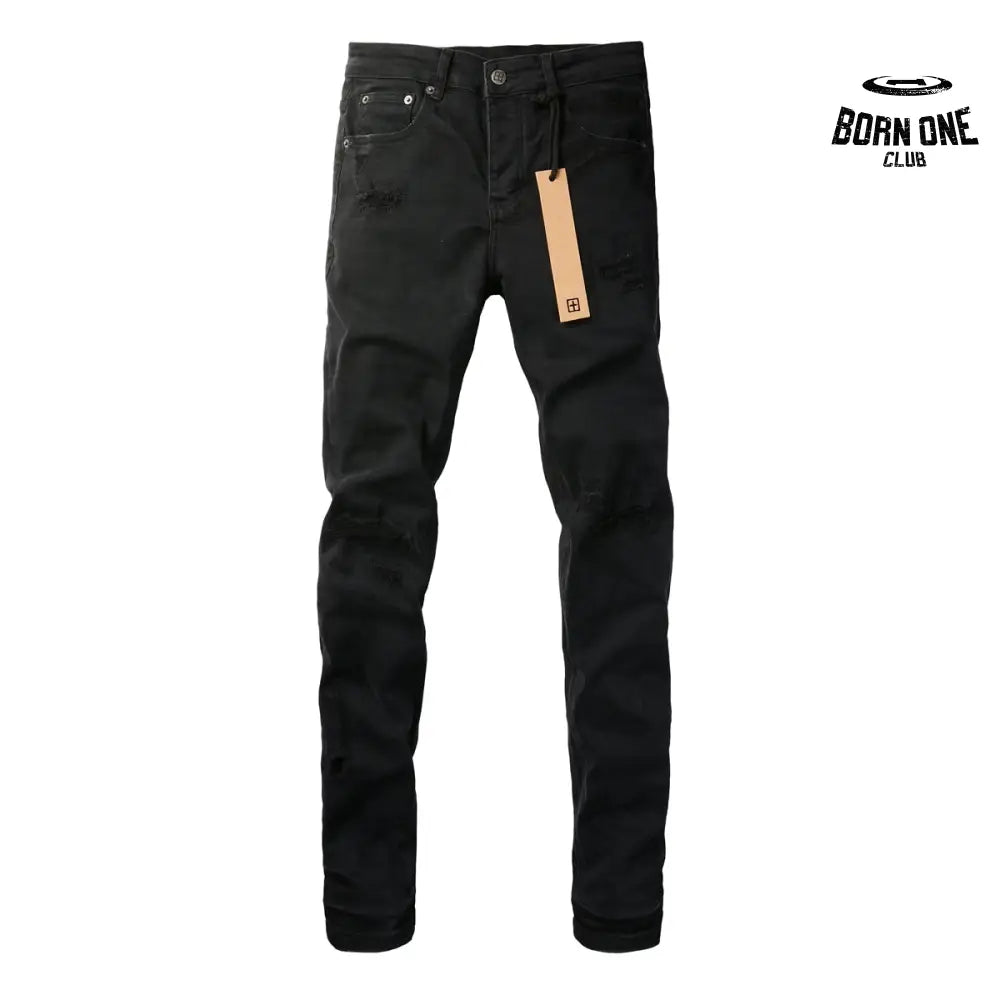 Calça Jeans Ksubi Preta Detalhe Destroyed