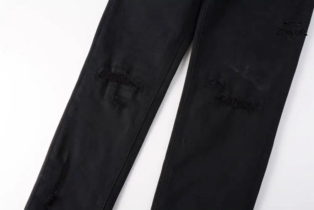 Calça Jeans Ksubi Preta Detalhe Destroyed