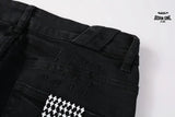 Calça Jeans Ksubi Preta Detalhe Destroyed