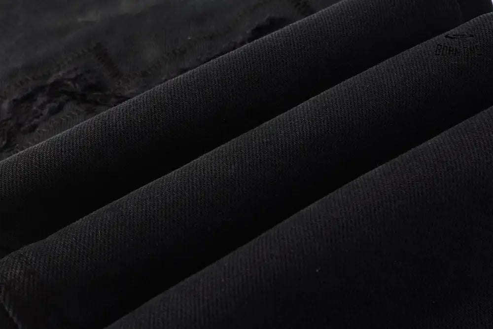 Calça Jeans Ksubi Preta Detalhe Destroyed
